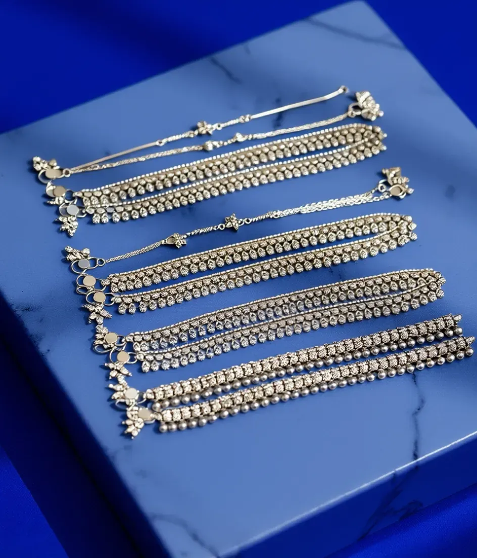 Silver Anklets ..