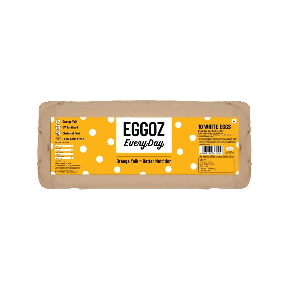 Eggz Everyday White Eggs 10 Pieces