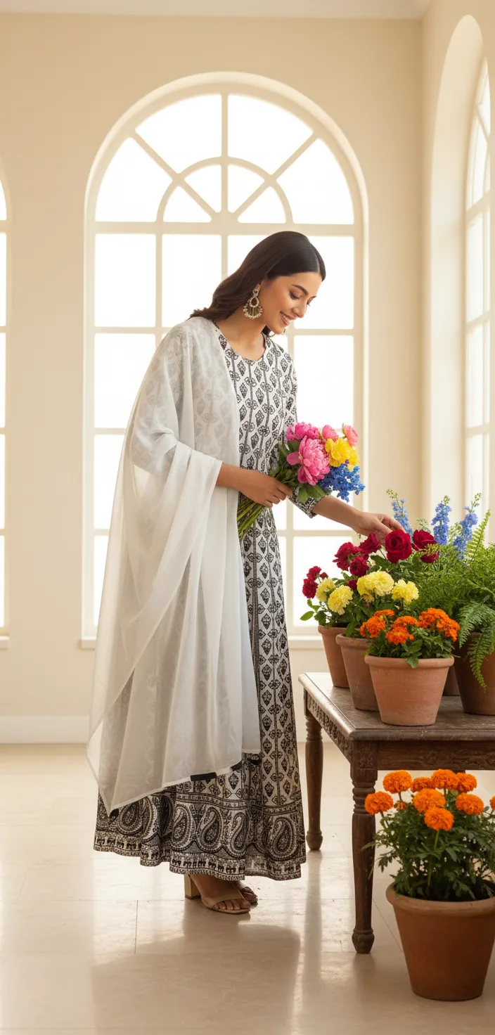 Embroidered Ethnic Dress
