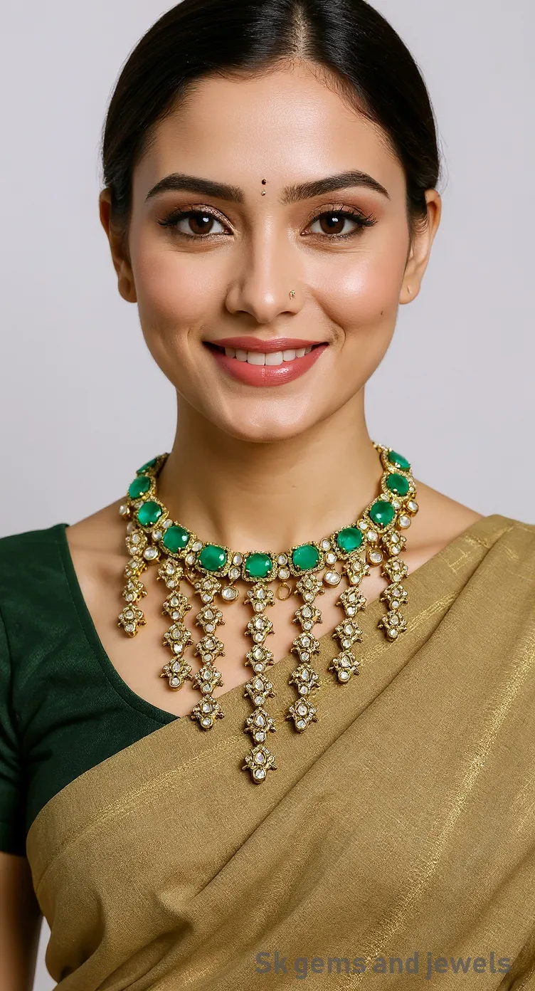 Green Gemstone Choker