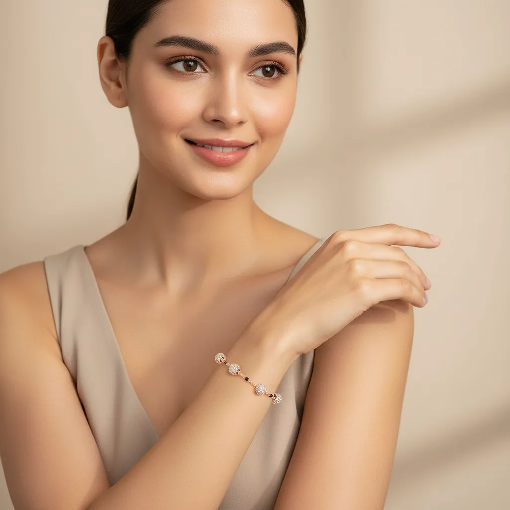 Rose Golden Bead Bracelet