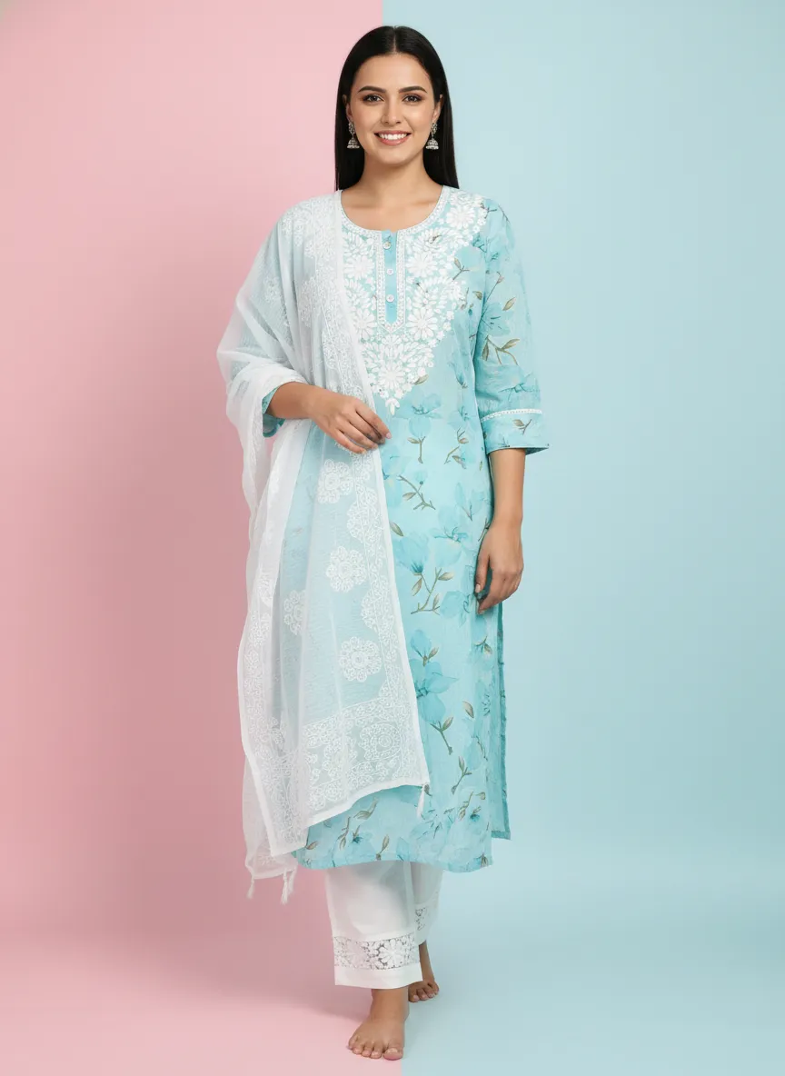 Embroidered Kurta Set