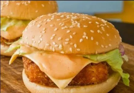 Paneer Cheese Aloo Tikki Burger