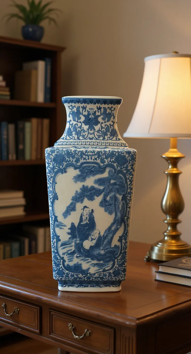 Blue Porcelain Jar