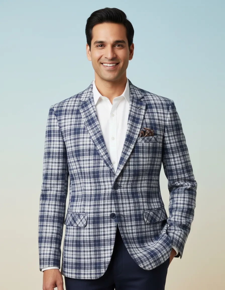 Fairty-2 Plaid Blazer