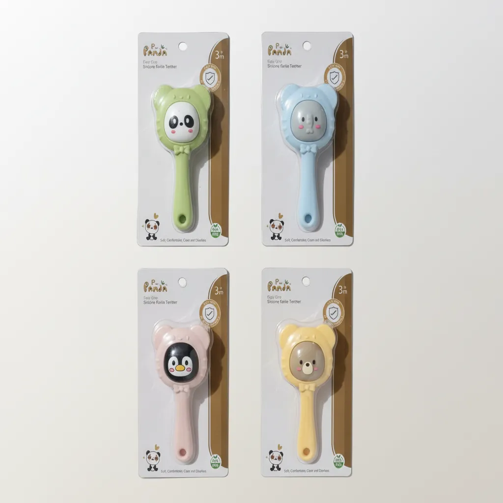 Panda Easy Grip Silicone Rattle Teether