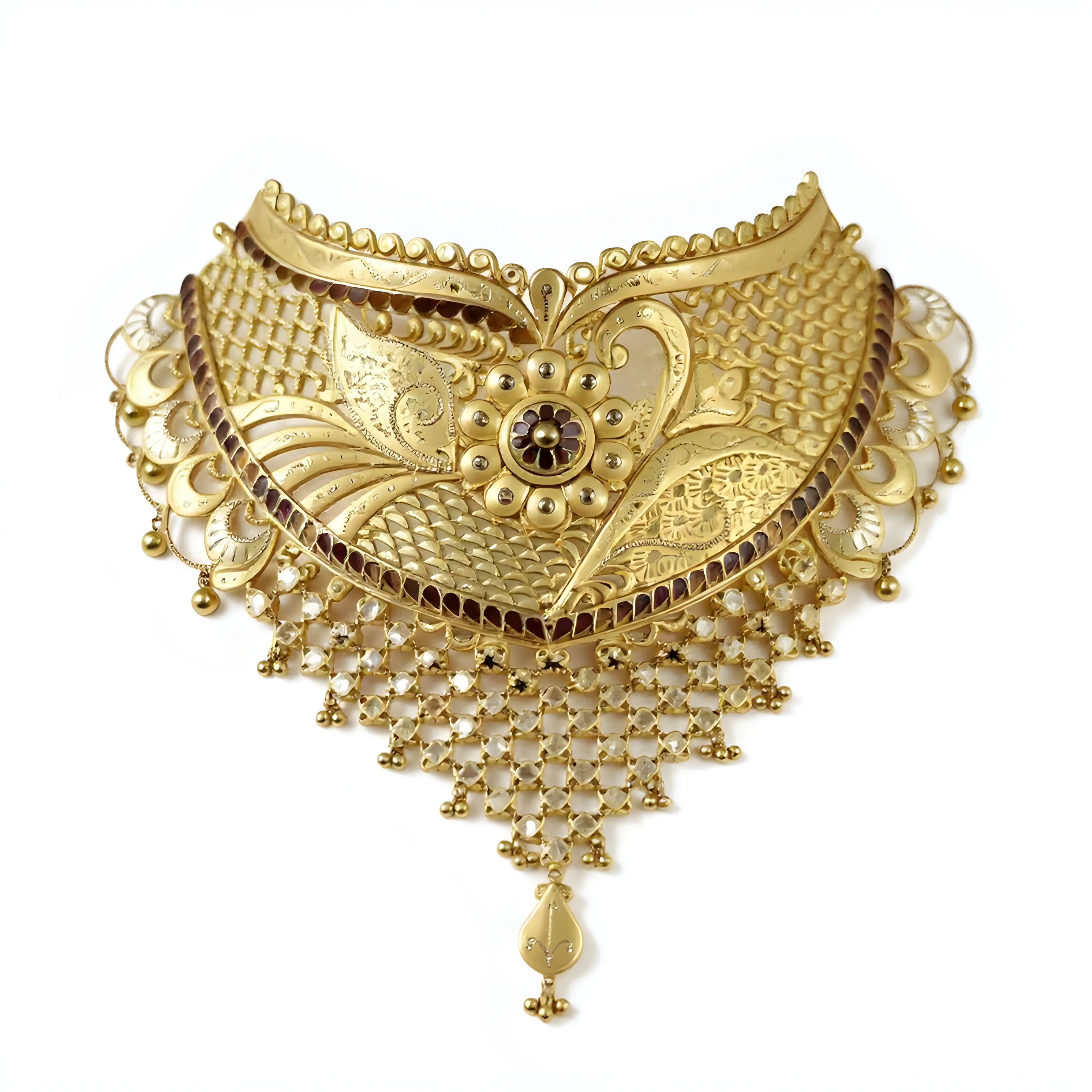 Gold Filigree Necklace
