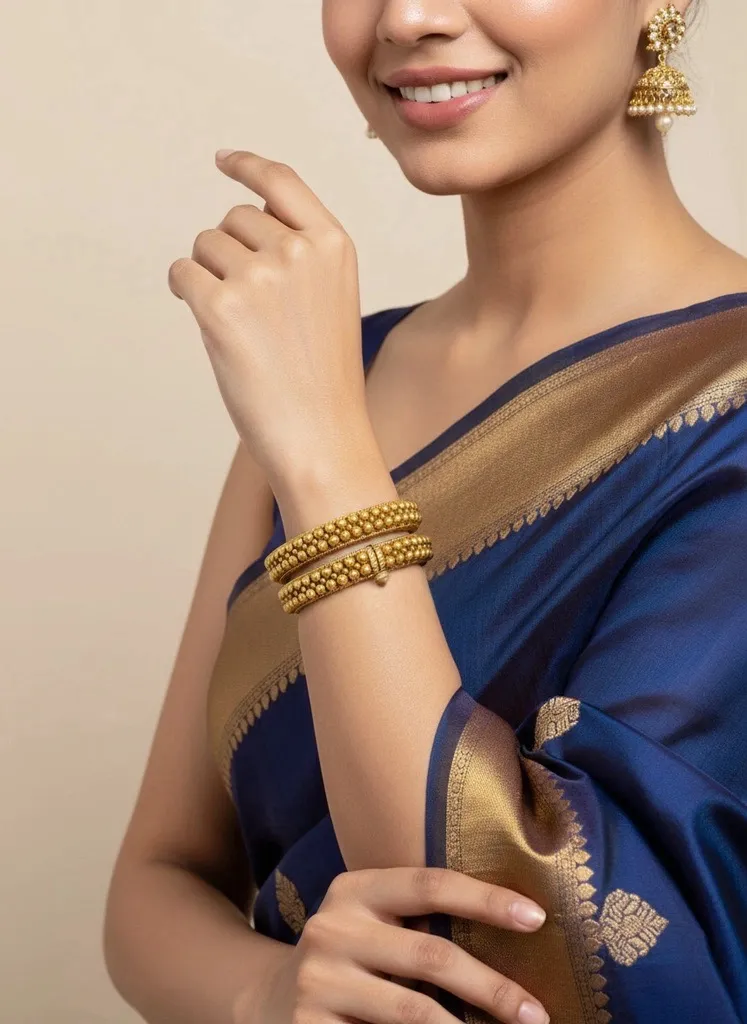 Gold Plated Traditional Kangan