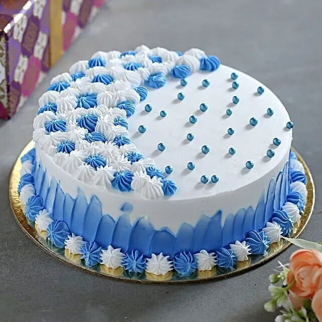 Blue Ombre Celebration Cake