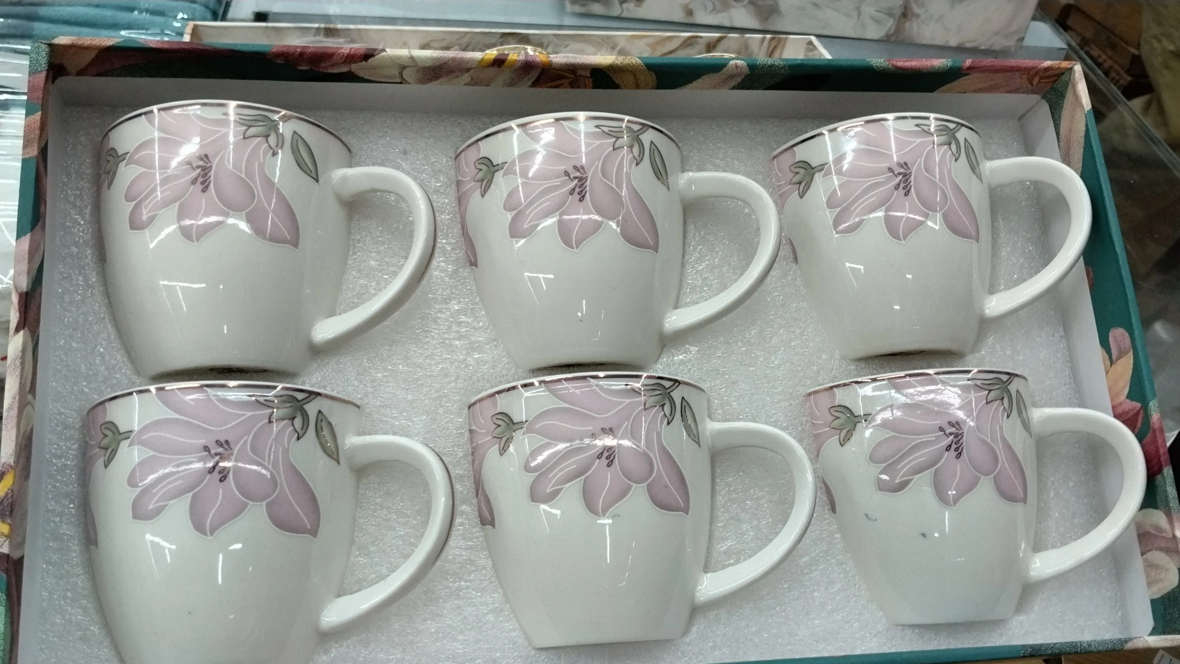 Floral Ceramic Cups
