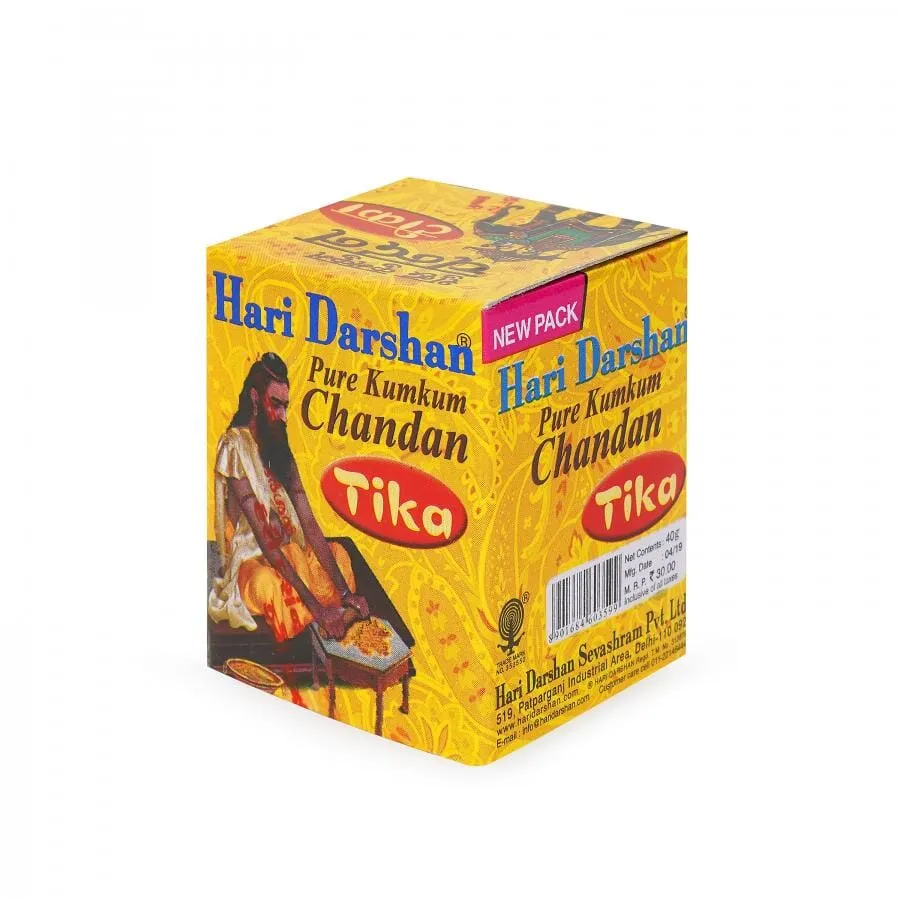 Hari Darshan Pure Kumkum Chandan Tika 40gm