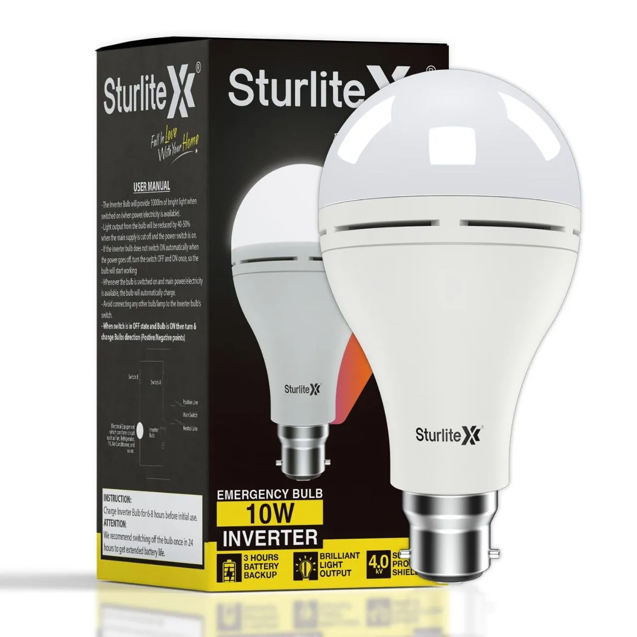 SturliteX 10W Inverter Emergency Bulb