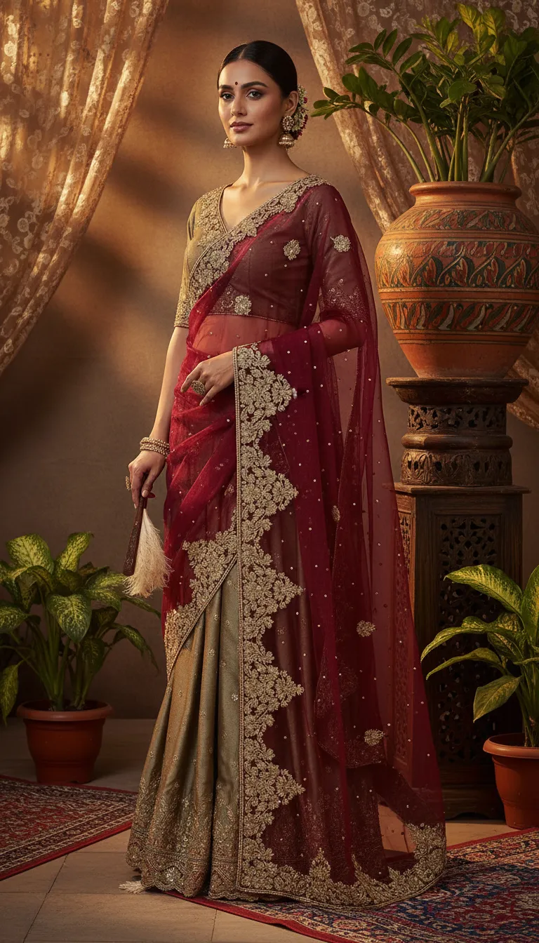 Embroidered Neckline Applique