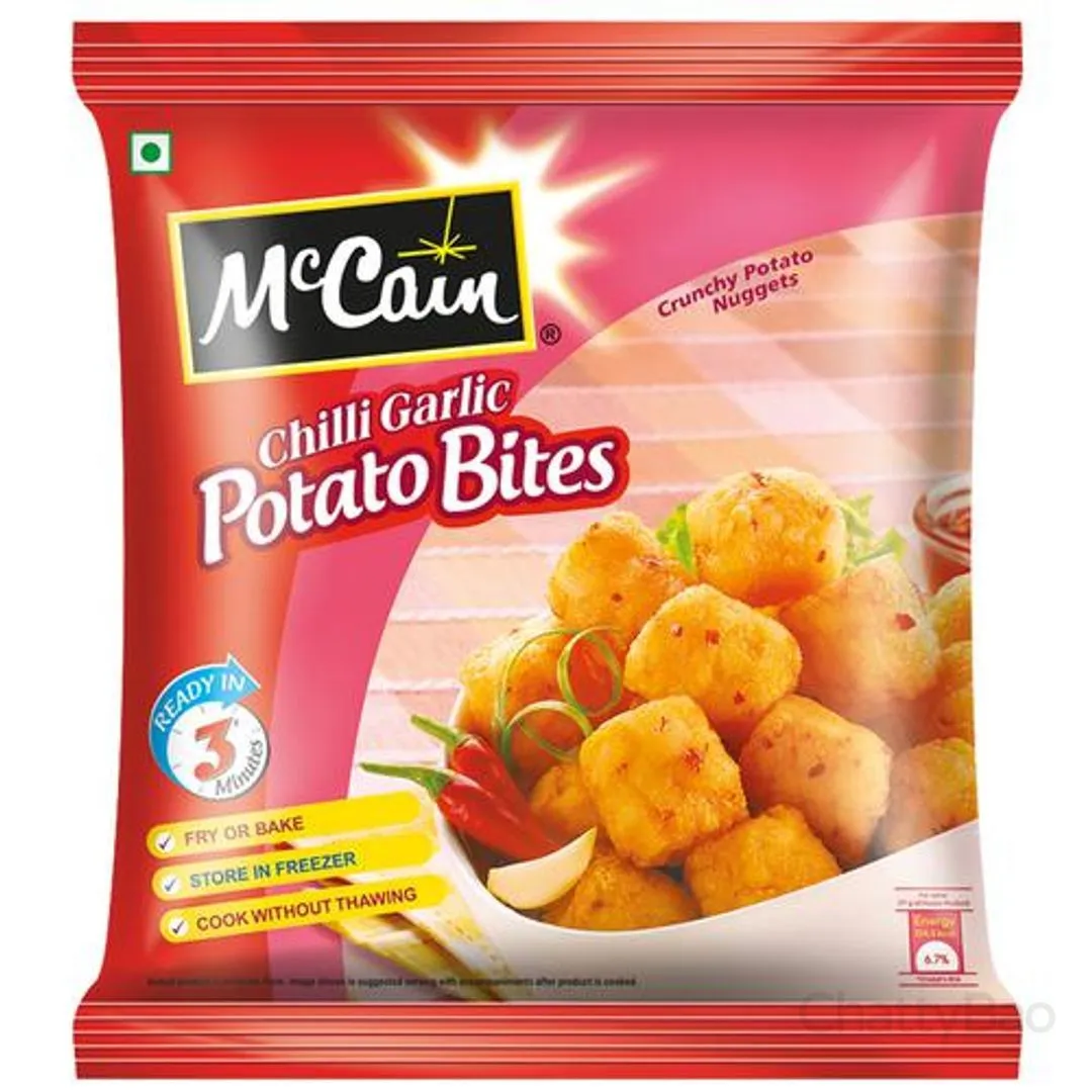 McCain Chilli Garlic - Potato Bites Crunchy Potato Nuggets 1.24 Kg