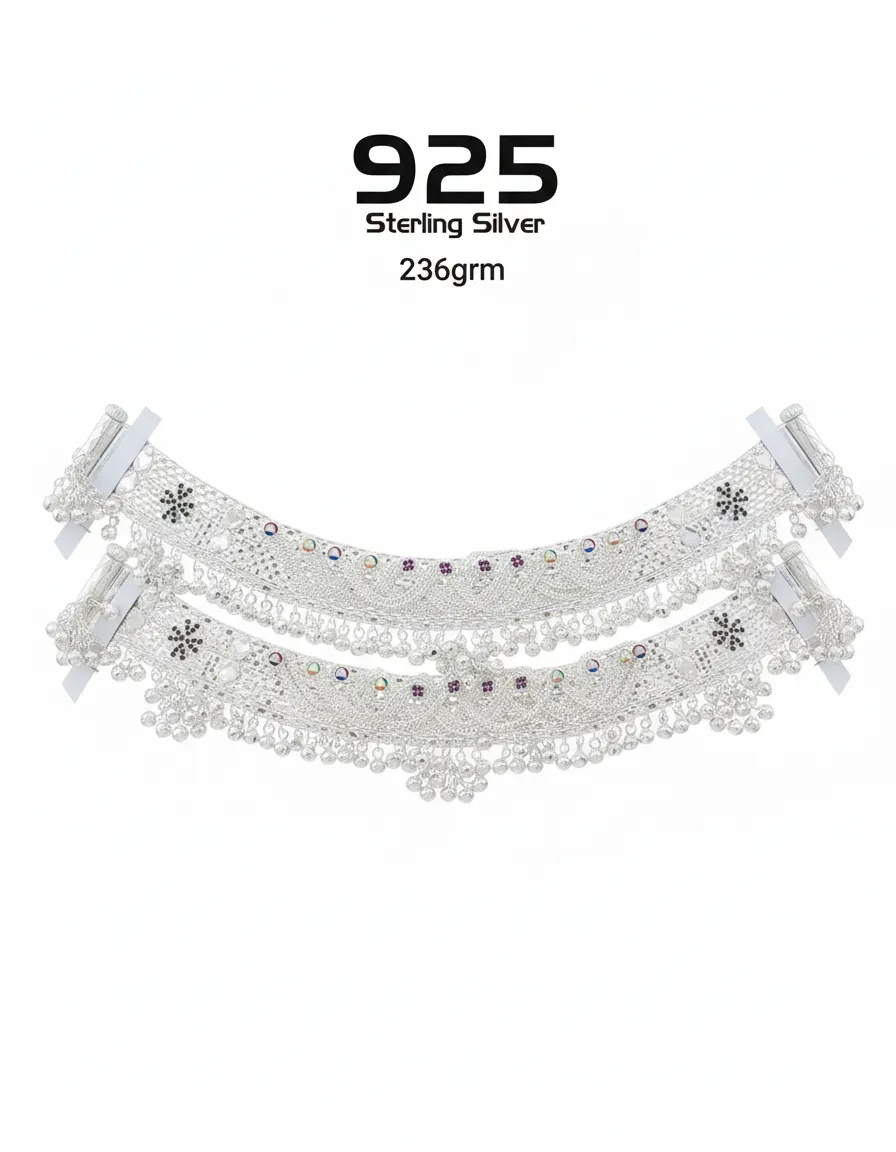 925 Sterling Silver Payal 2