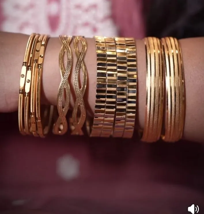 Gold Bangles Collection