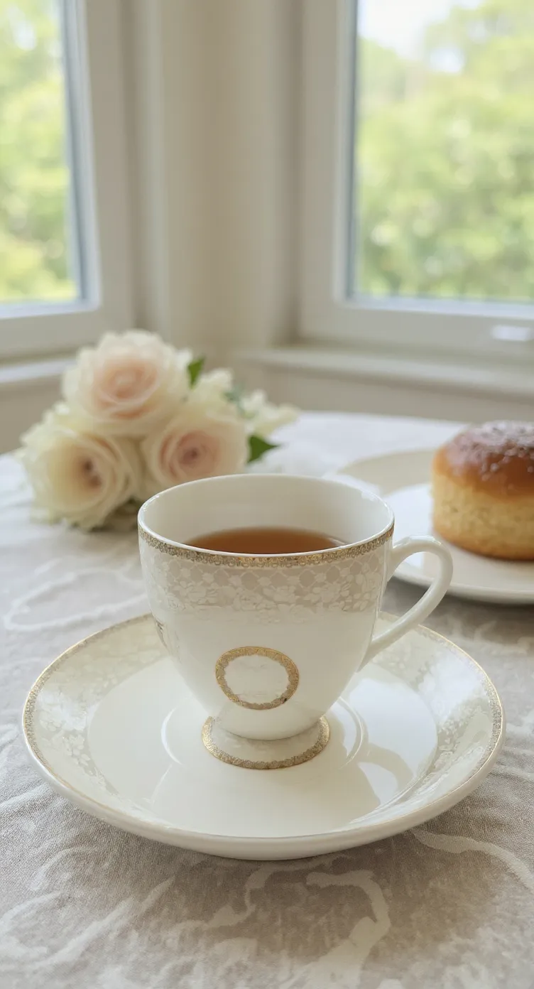 Elegant Teacup and Saucer Set For 6
