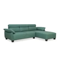 Teal L-Shaped Sofa