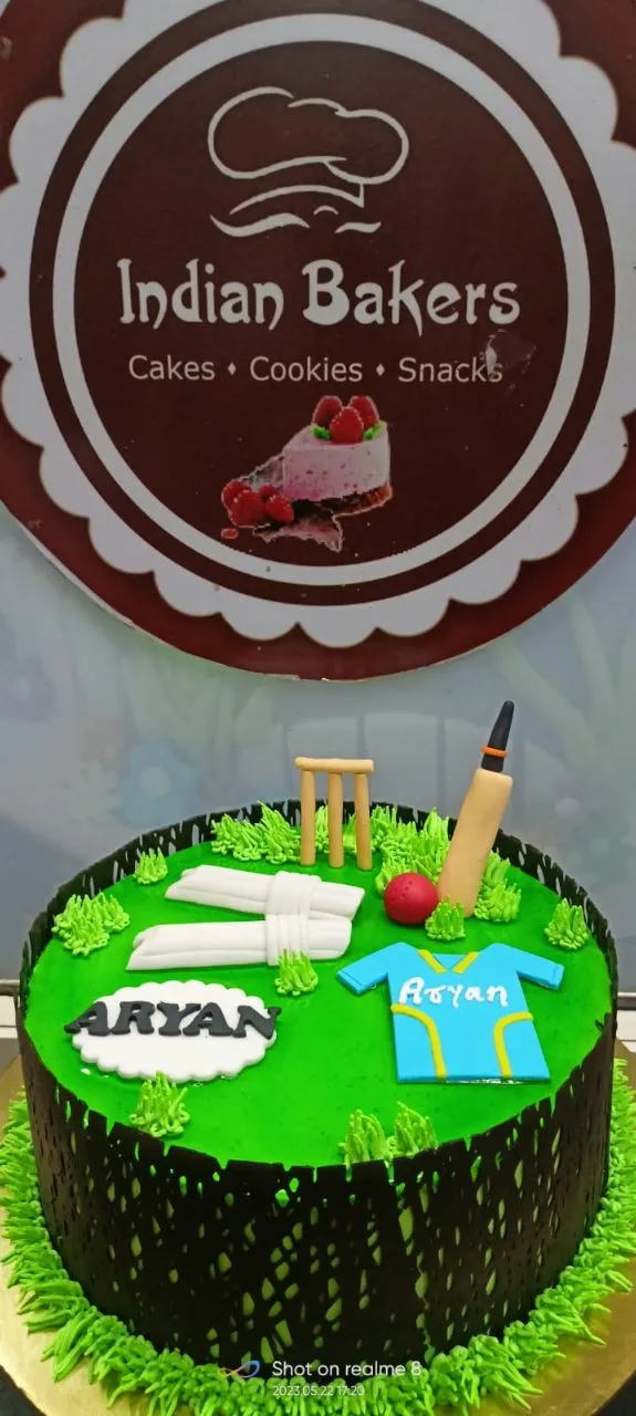 Cricket Theme Cake