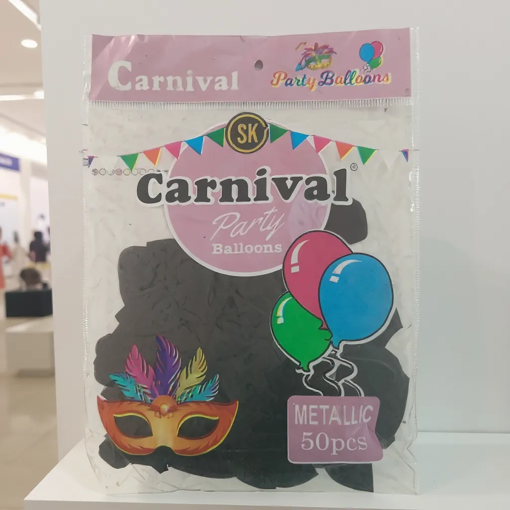 Carnival Party Balloons Black