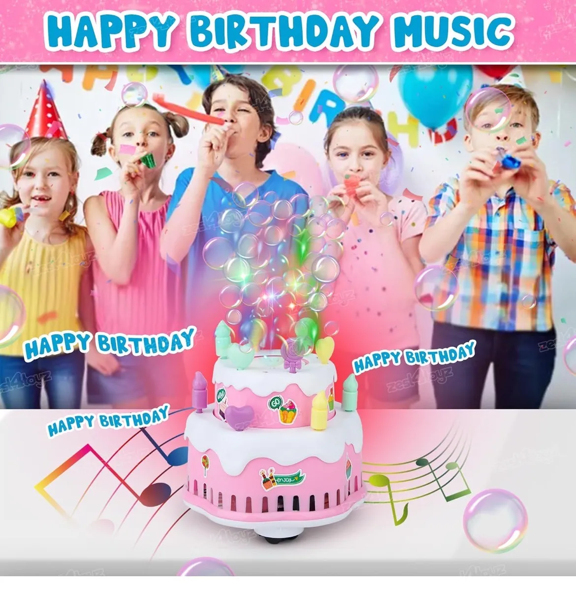Happy Birthday Music Cake Toy
