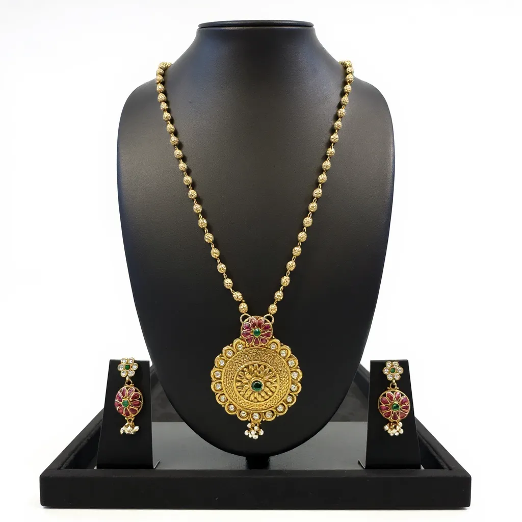 Traditional Temple Jewellery Set