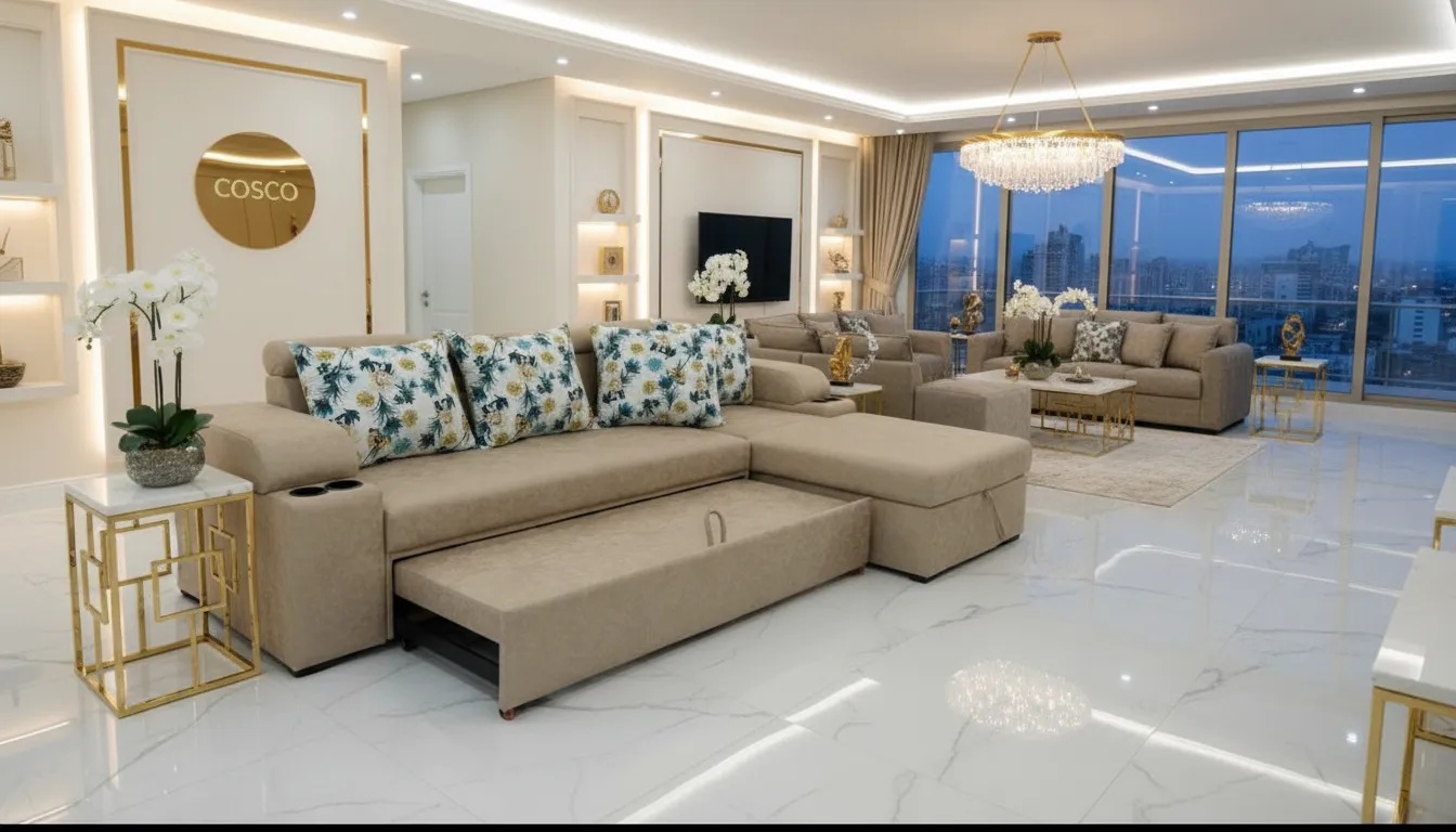 Cosco Fabric Corner Sofa