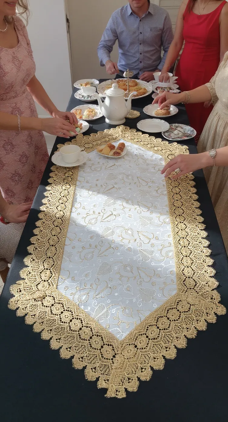 Embroidered Center Table Runner