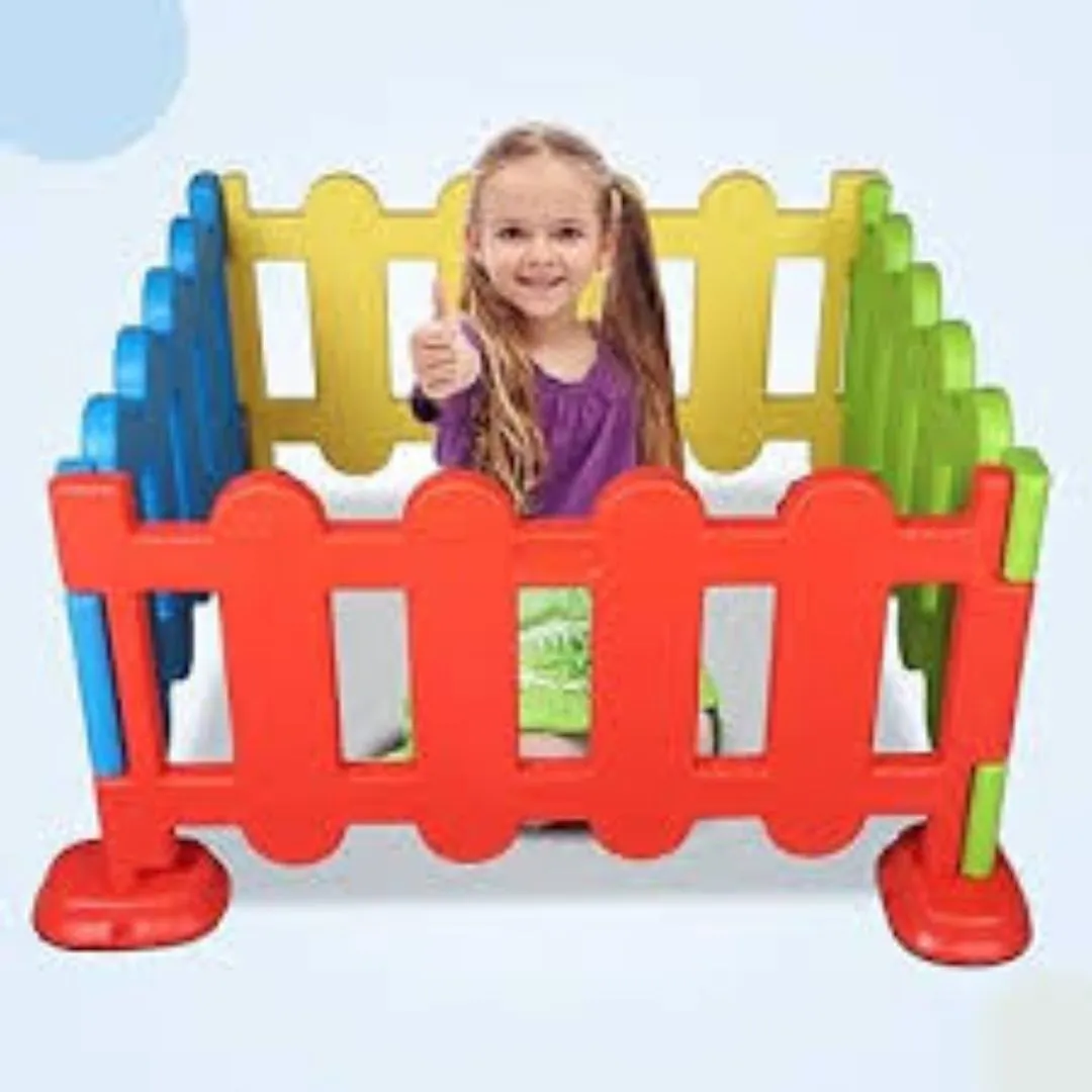Colorful Kids Play Fence