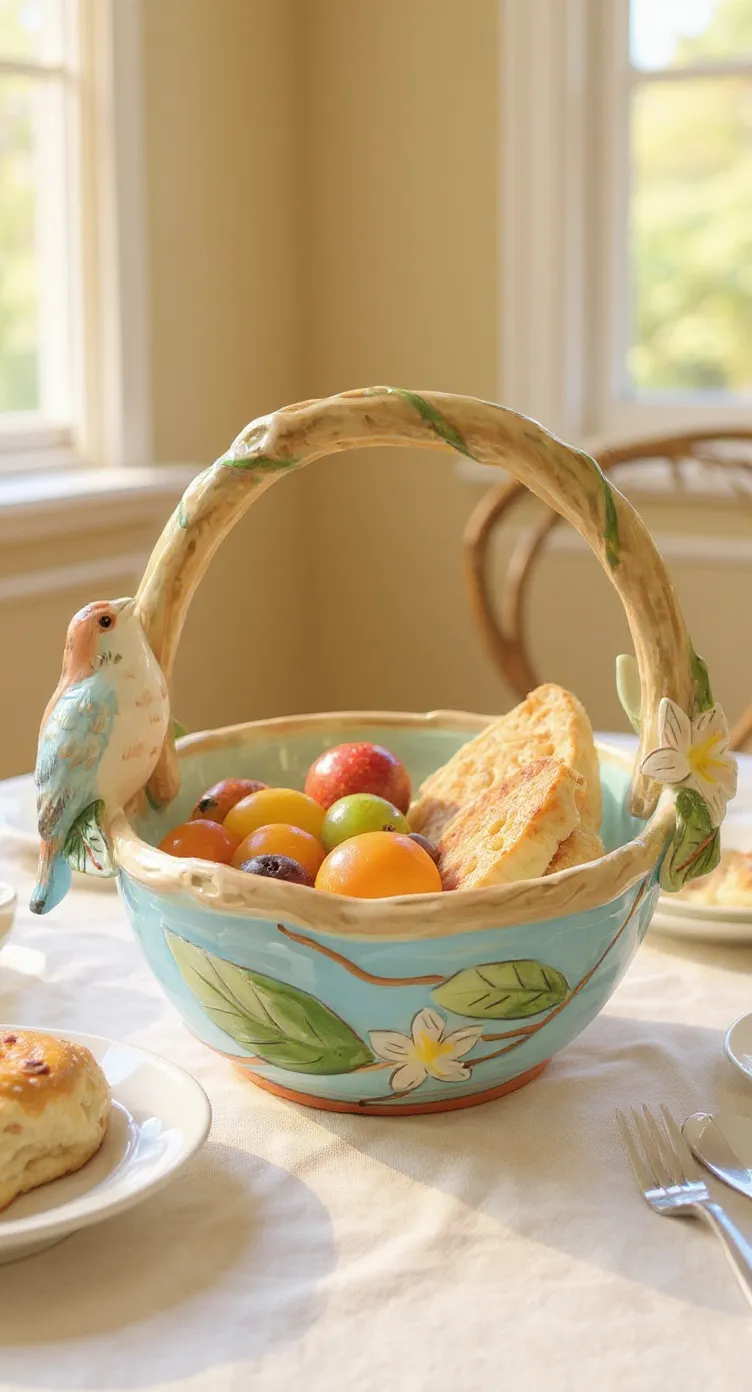 Ceramic Fruit Basket