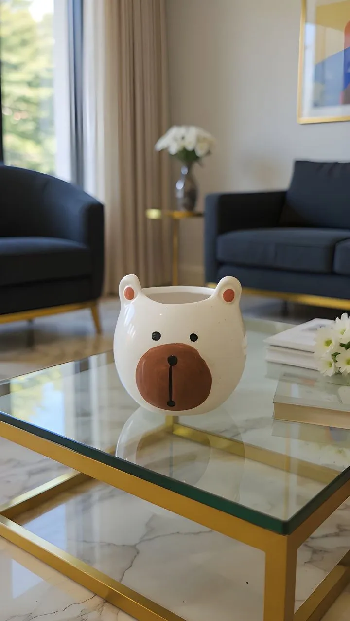 Bear Ceramic Pot