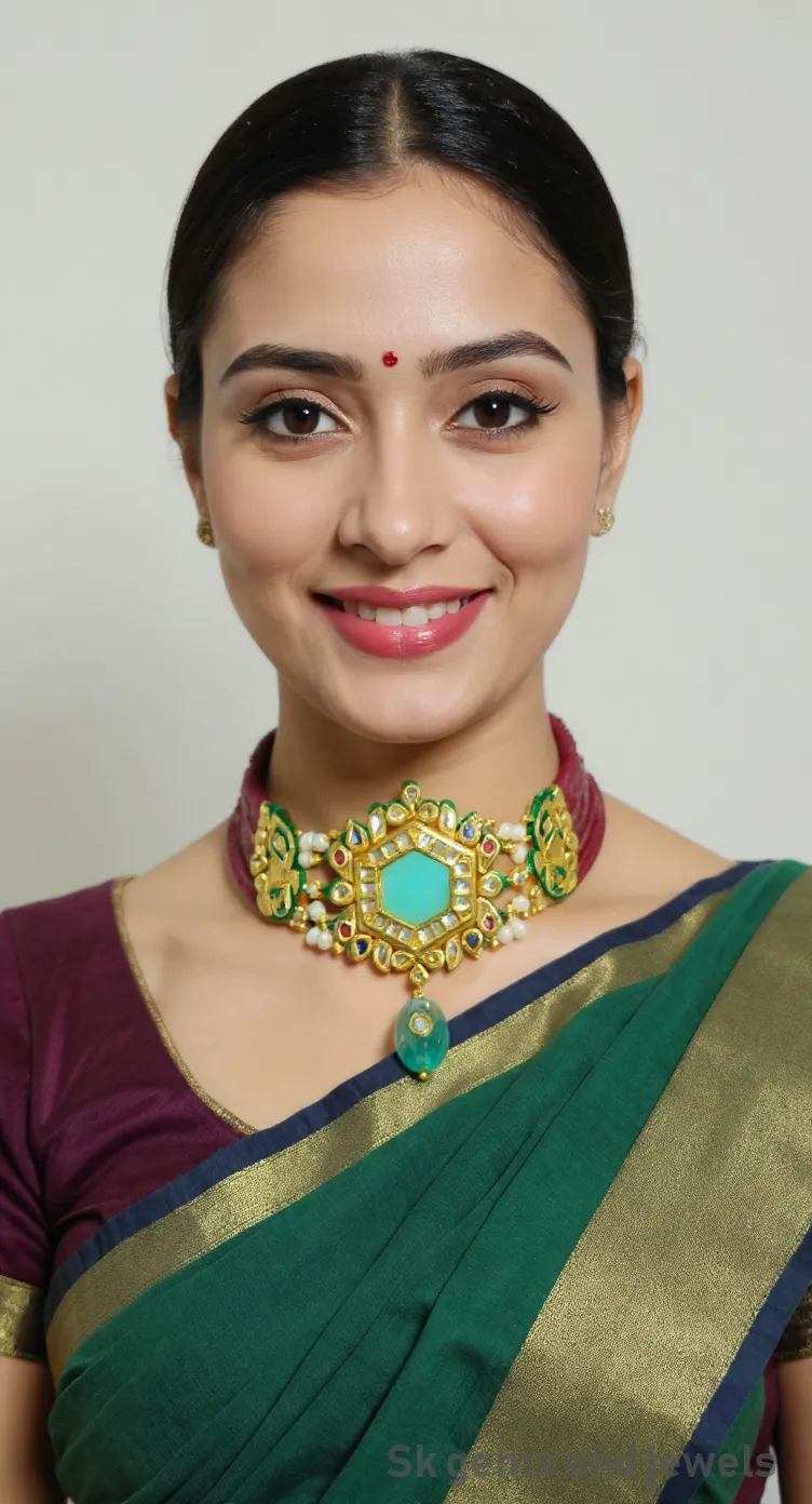 Decorative Gemstone Necklace