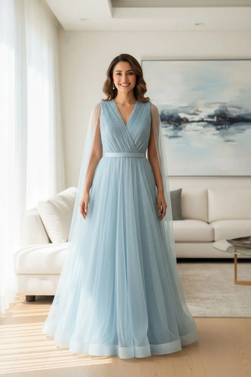 Elegant Blue Gown