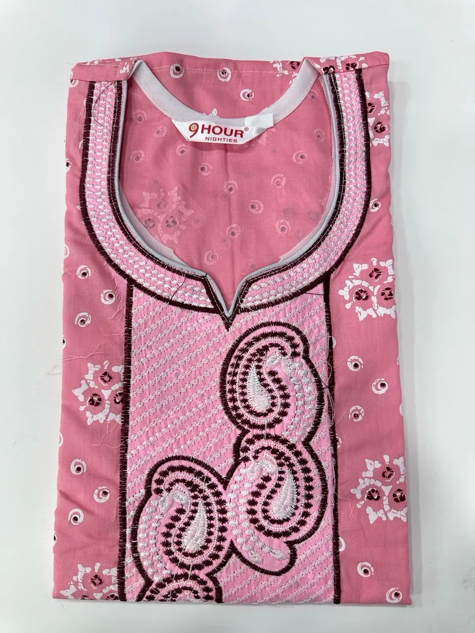 Aline Embroidery Cotton Nighty