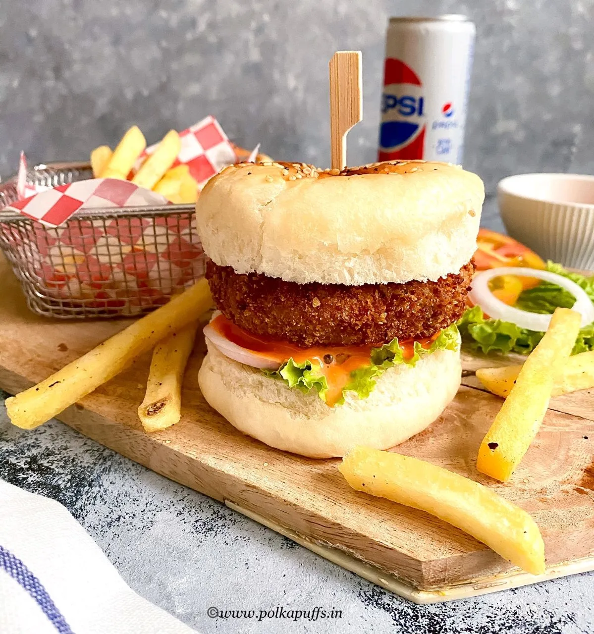 Aloo Patty Burger Combo