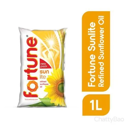 Fortune Refined Sunflower Oil Pouch 1 L