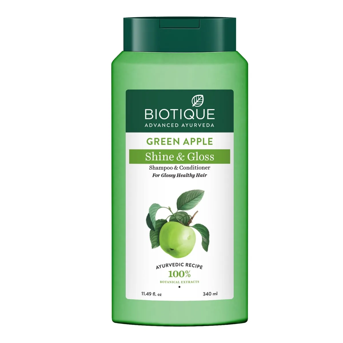 Biotique Green Apple Shine & Gloss Shampoo & Conditioner 340 ml