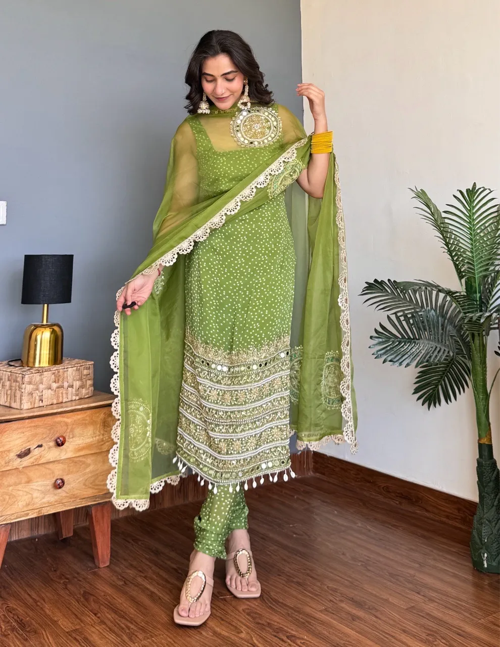 ‘Ada’ suit set - Green