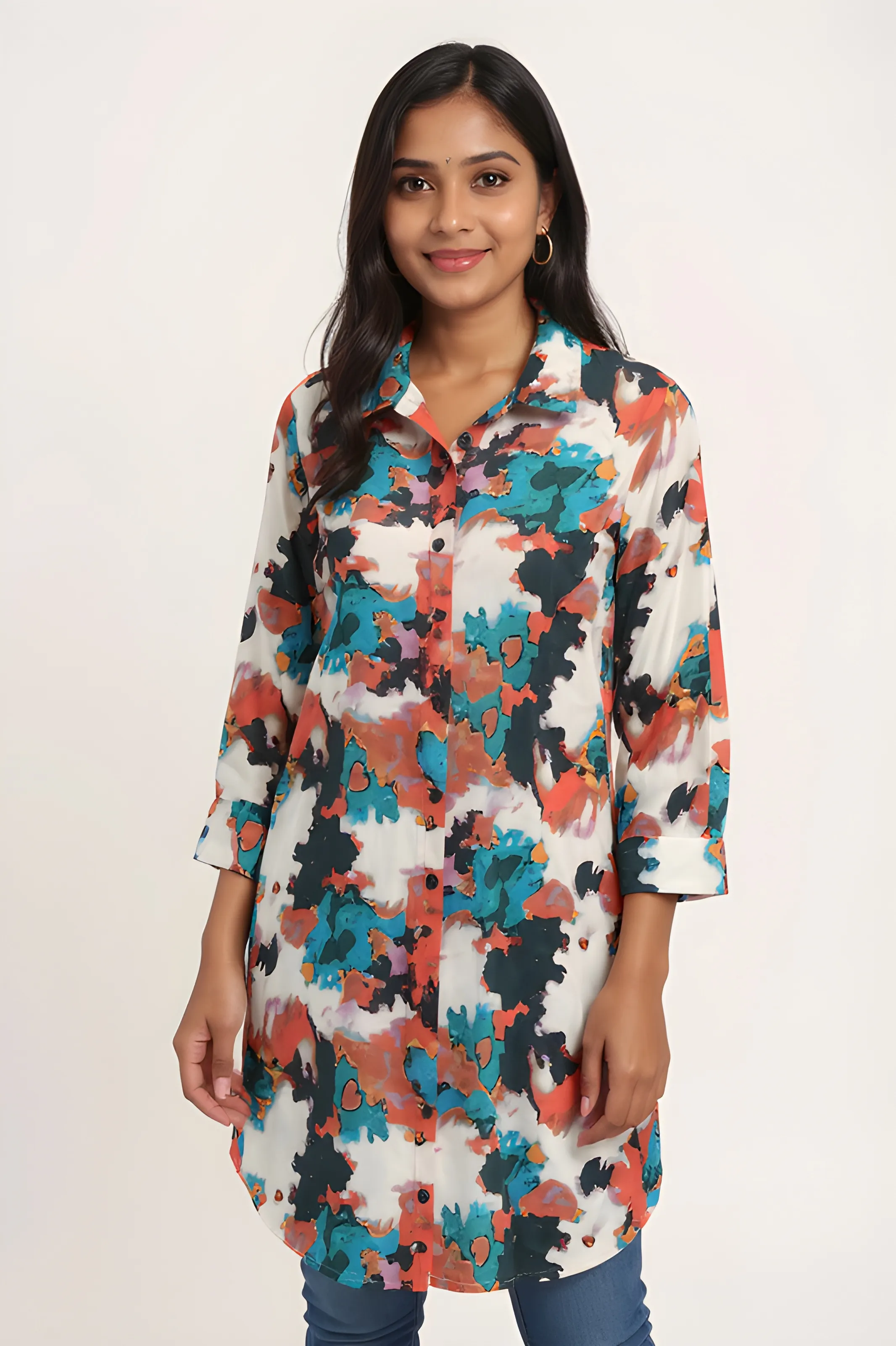 Color Burst Casual Shirt
