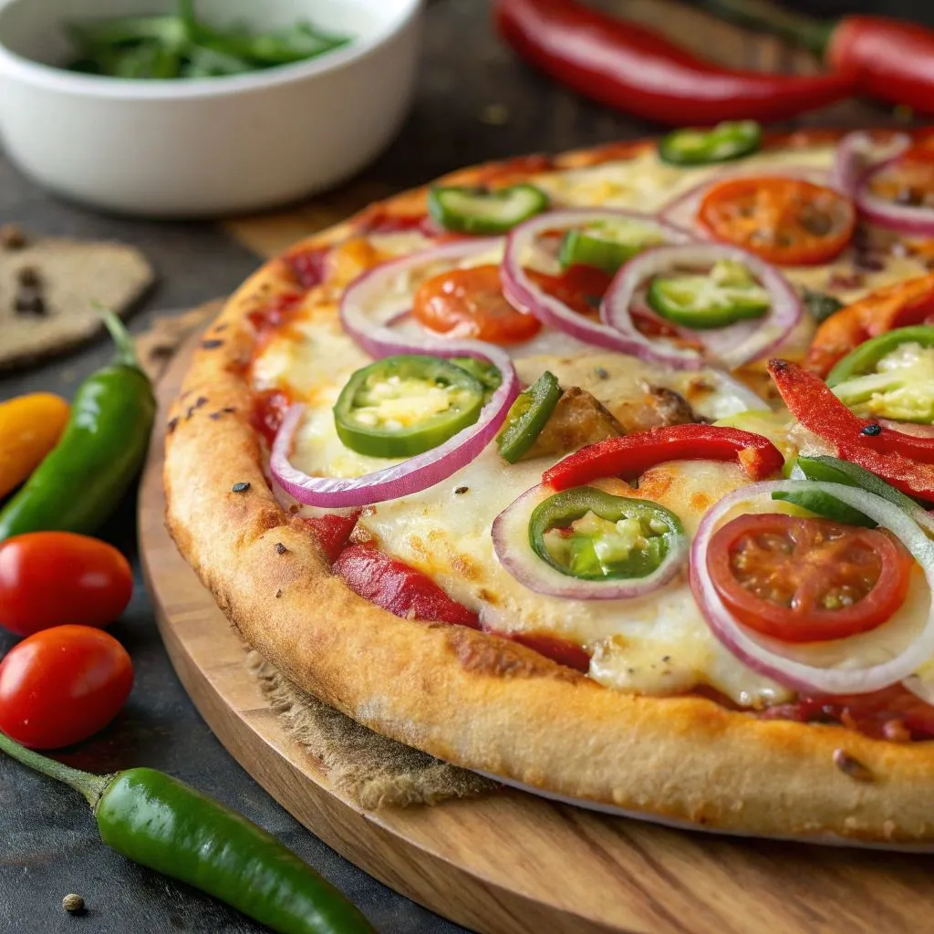 Spicy Veggiee Pizza(Regular)