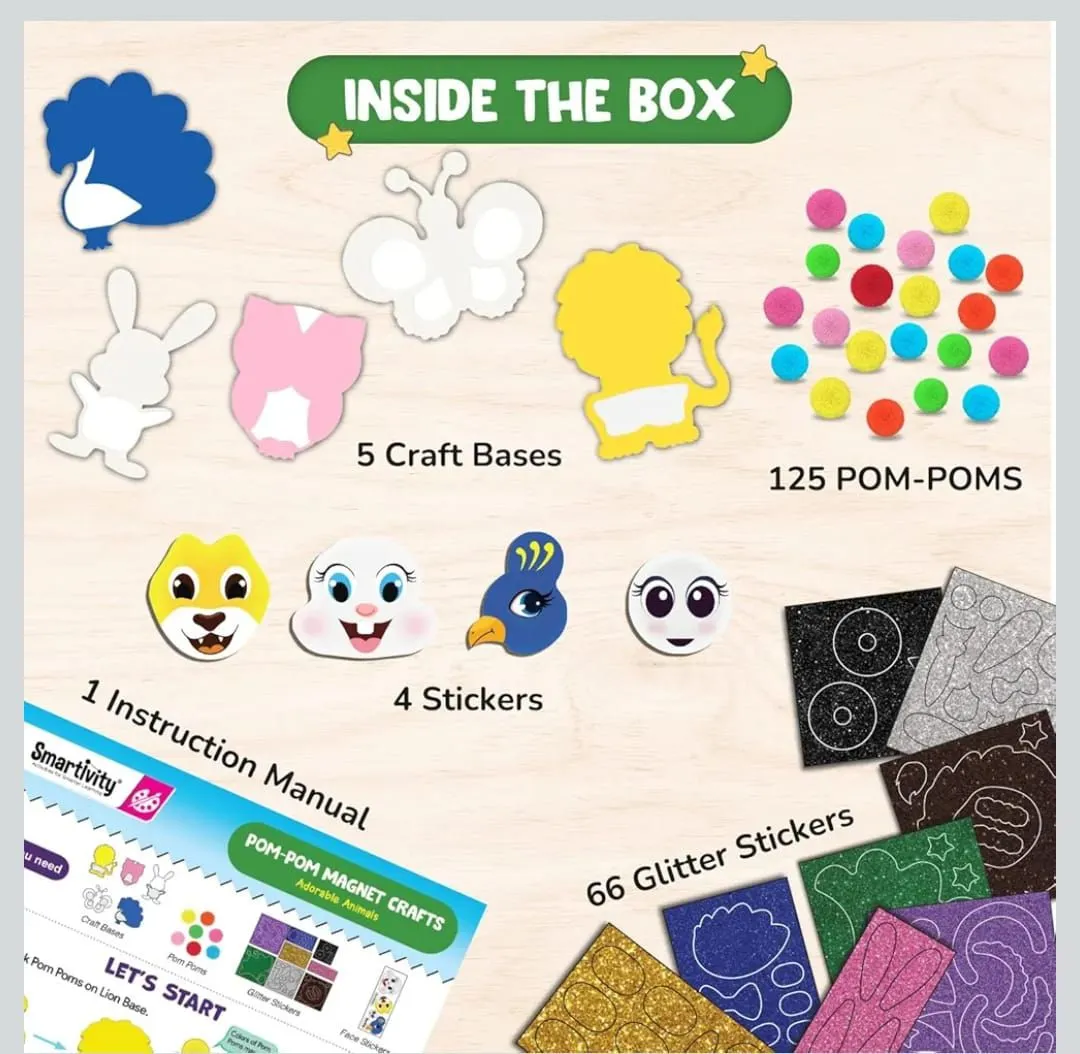 Smartivity Pom-Pom Magnet Crafts view 7