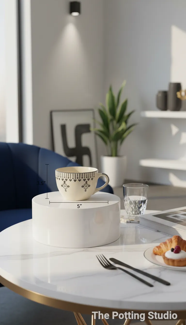 Patterned Ceramic Mug For Soup