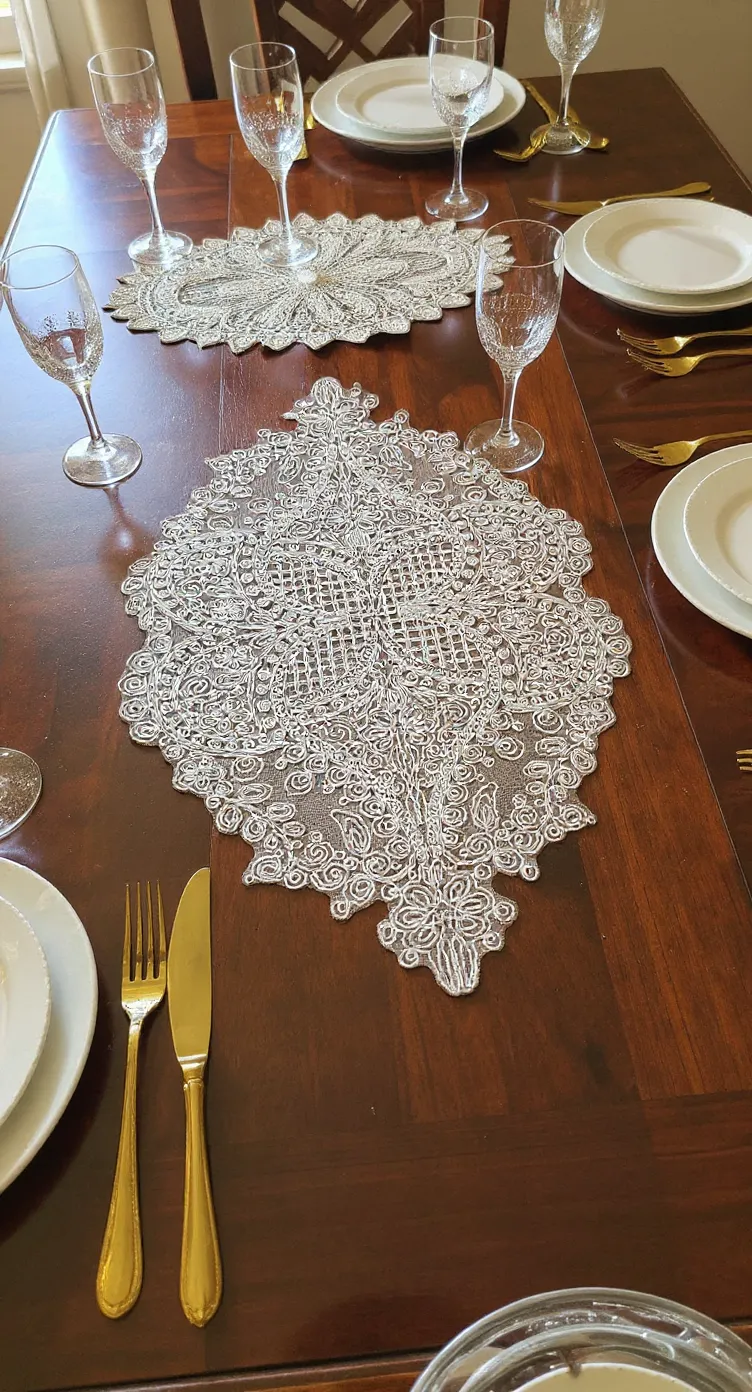 Lace Table 6 Pieces Table Mats