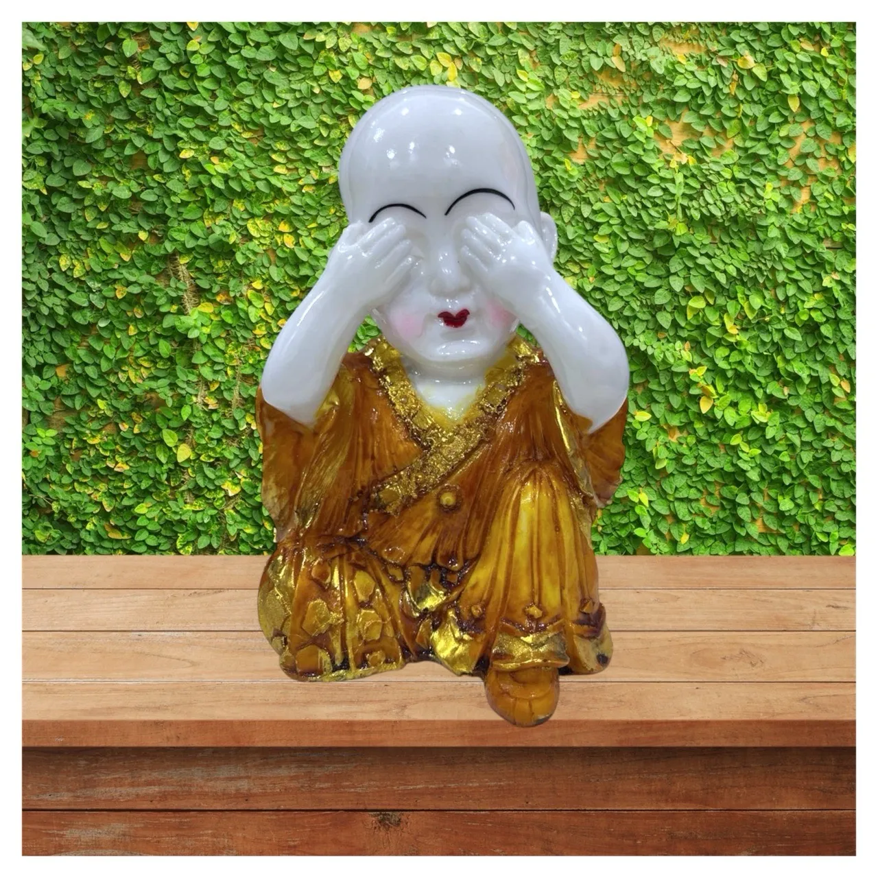 Serene Buddha Statue Eyes