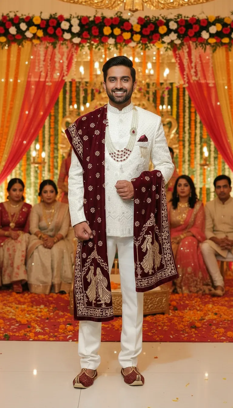 Traditional Embroidered Sherwani