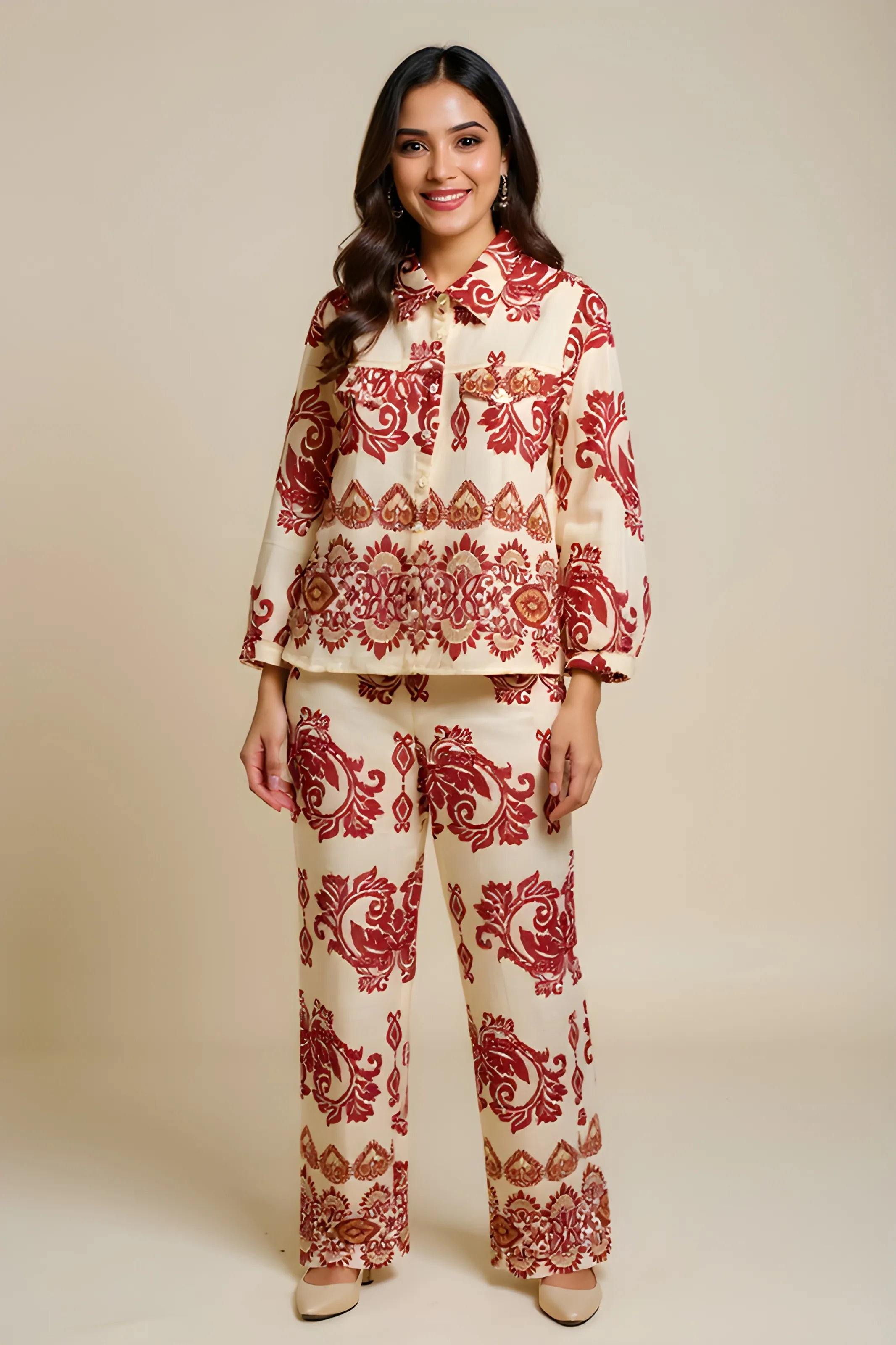 Traditional Printed Co-ord Set