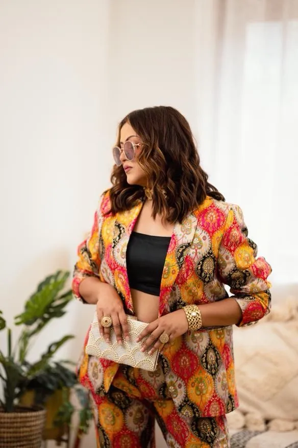 Benrasi Indowestern Suit Set view 2