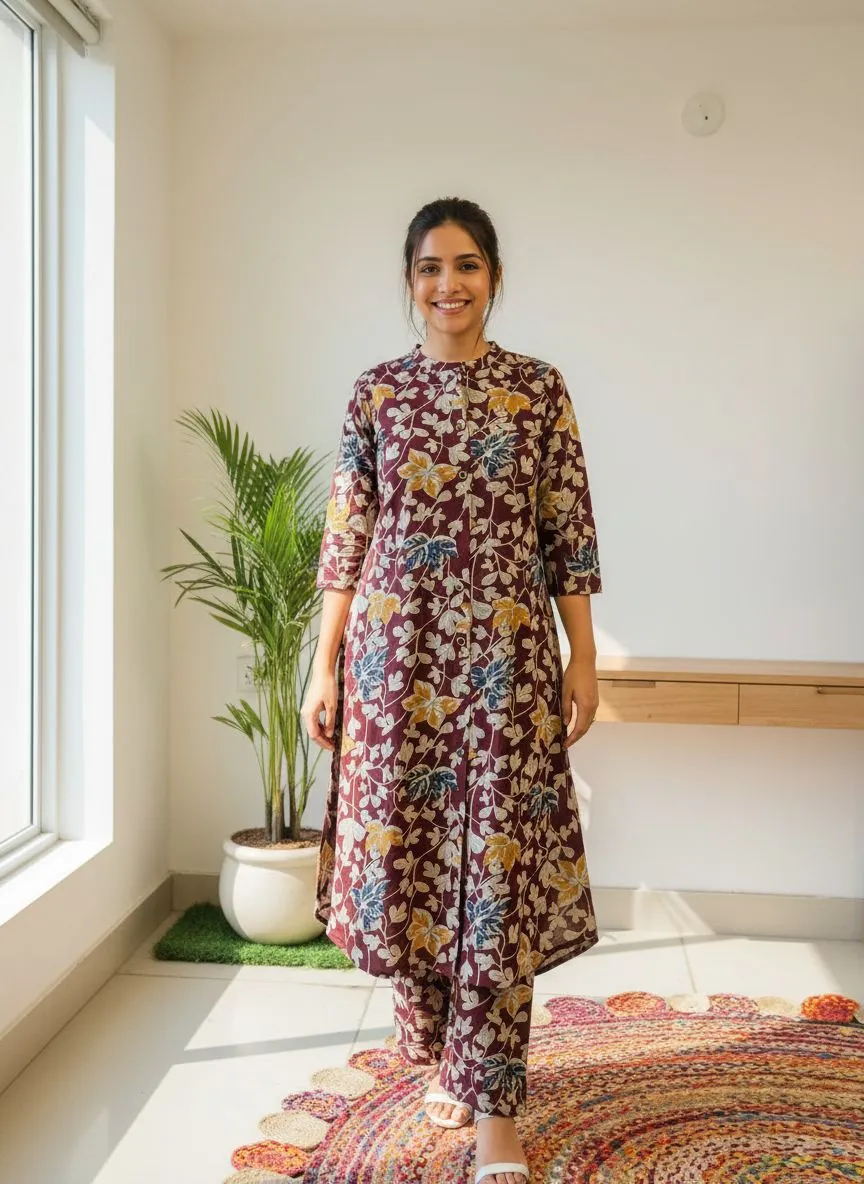 Floral Casual  Suit