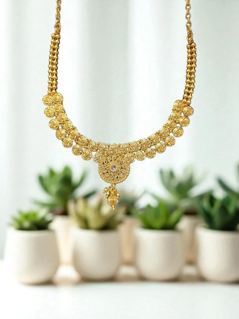 Antique Gold Temple Necklace