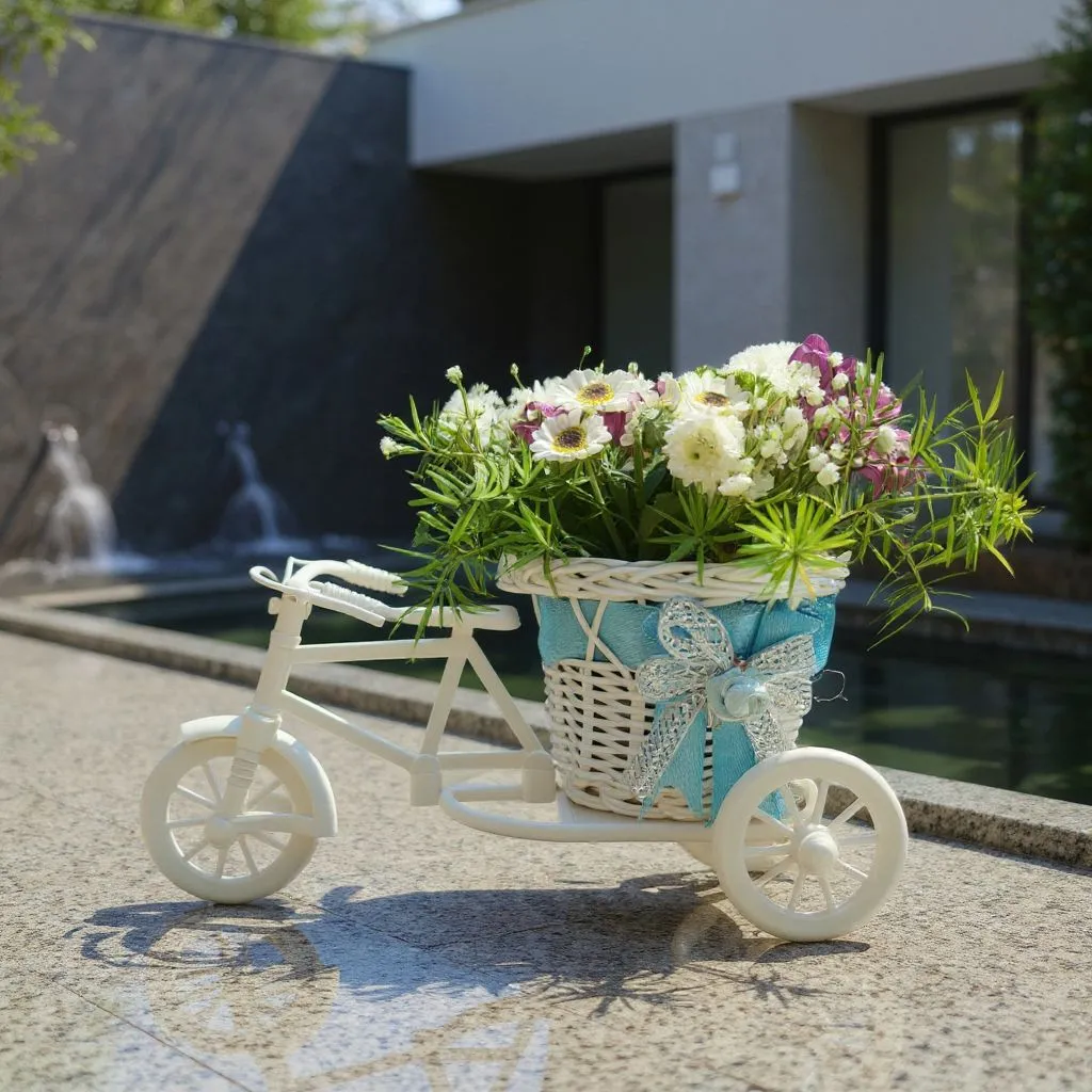 Decorative Bicycle Flower Basket